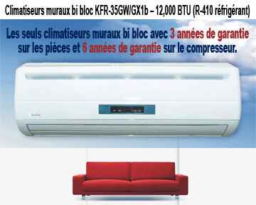 Climatiseur mural,Montreal,12000Btu 
