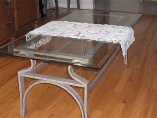 3 piece cast iron coffee table