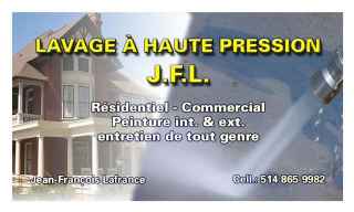 LAVAGE HAUTE PRESSION J.F.L ENR