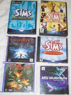 JEUX PC À VENDRE (SIMS, ETC.)