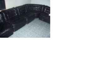sofa cuir 5 sections 