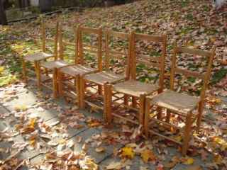 chaises québéquoises antiques en pin