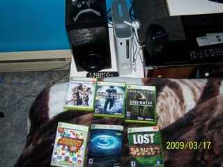 xbox 360 ,accesoire et 6 jeux