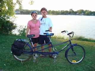 Tandem  bicyclette à deux