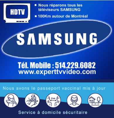 Réparation des téléviseurs Samsung