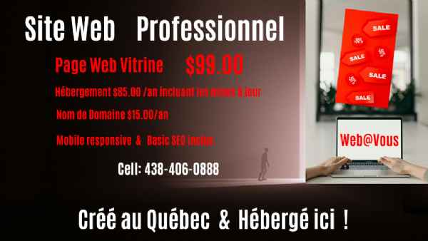 Site Vitrine $99.00